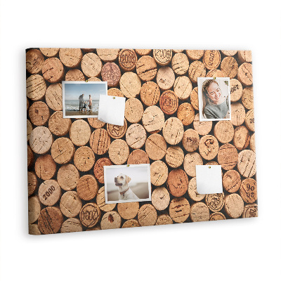 Quadro em cortiça Rolhas de vinho de madeira