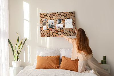 Quadro em cortiça Rolhas de vinho de madeira