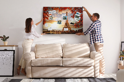 Quadro em cortiça Torre Eiffel