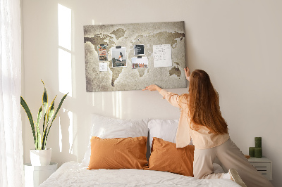 Quadro em cortiça Mapa mundial