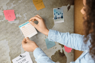 Quadro em cortiça Mapa mundial