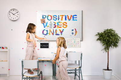 Quadro em cortiça Citação positiva