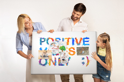 Quadro em cortiça Citação positiva