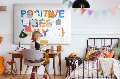 Quadro em cortiça Citação positiva