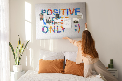 Quadro em cortiça Citação positiva