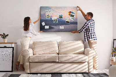 Painel em cortiça Bela paisagem