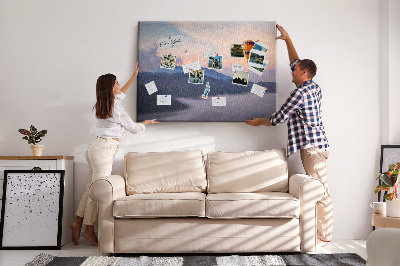 Painel em cortiça Bela paisagem