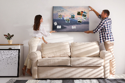 Painel em cortiça Bela paisagem