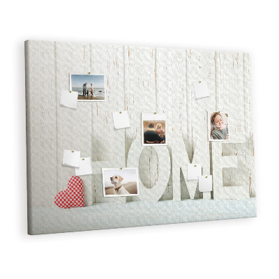 Quadro em cortiça A inscrição 