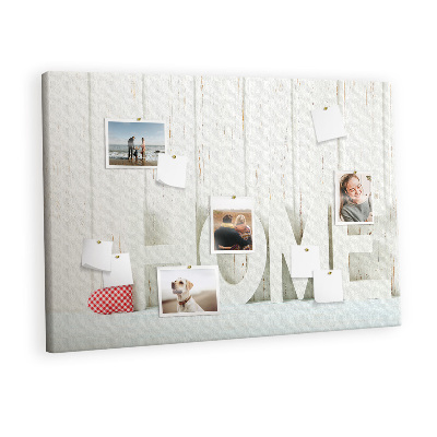 Quadro em cortiça A inscrição 