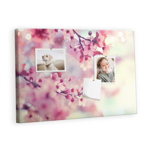 Painel em cortiça Flores da primavera