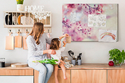 Painel em cortiça Flores da primavera