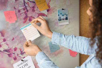 Painel em cortiça Flores da primavera