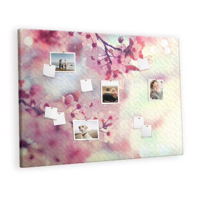 Painel em cortiça Flores da primavera