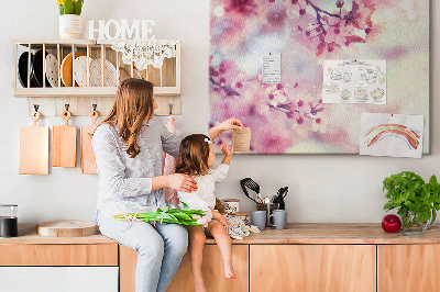 Painel em cortiça Flores da primavera