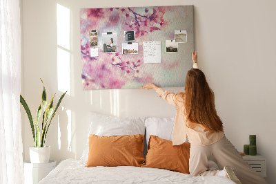 Painel em cortiça Flores da primavera