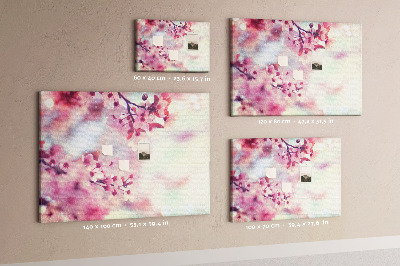 Painel em cortiça Flores da primavera