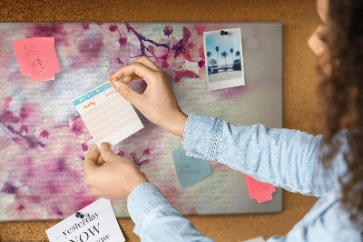 Painel em cortiça Flores da primavera
