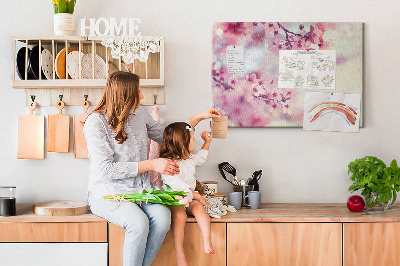 Painel em cortiça Flores da primavera