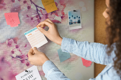 Painel em cortiça Flores da primavera