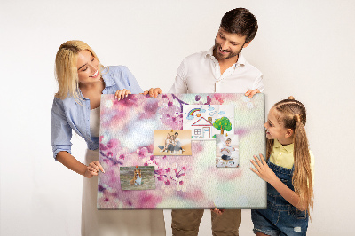 Painel em cortiça Flores da primavera