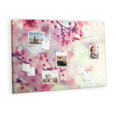 Painel em cortiça Flores da primavera