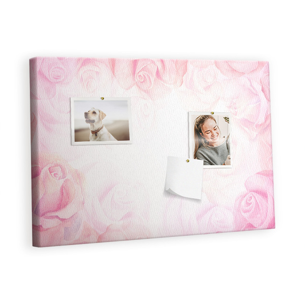 Quadro em cortiça Rosas abstratas