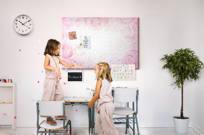 Quadro em cortiça Rosas abstratas