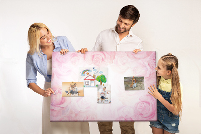 Quadro em cortiça Rosas abstratas