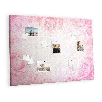 Quadro em cortiça Rosas abstratas