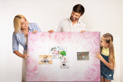 Quadro em cortiça Rosas abstratas