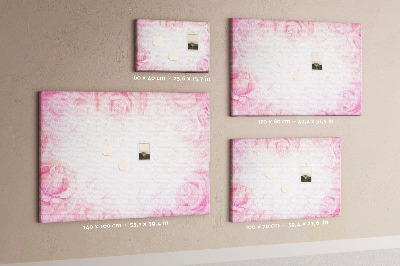 Quadro em cortiça Rosas abstratas