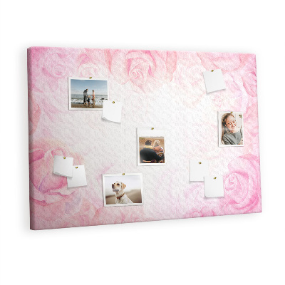 Quadro em cortiça Rosas abstratas