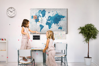 Quadro em cortiça Mapa mundial