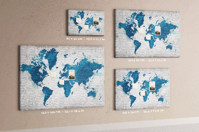 Quadro em cortiça Mapa mundial