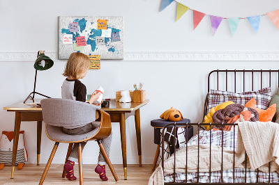 Quadro em cortiça Mapa mundial