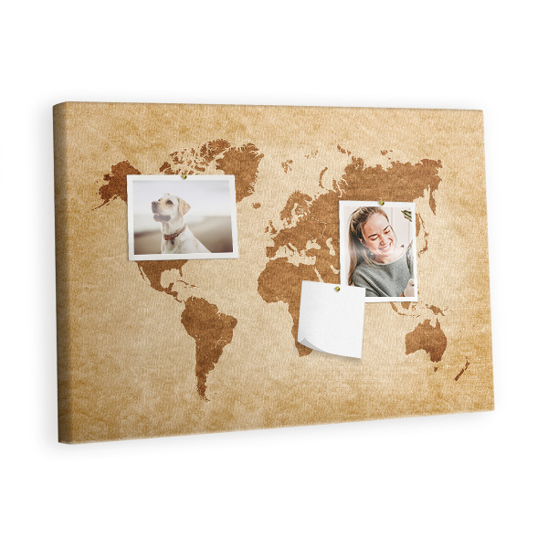 Quadro em cortiça Mapa antigo