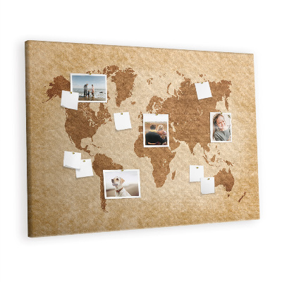 Quadro em cortiça Mapa antigo