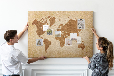Quadro em cortiça Mapa antigo