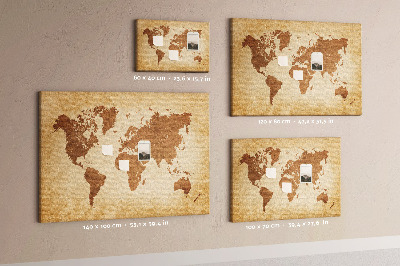 Quadro em cortiça Mapa antigo