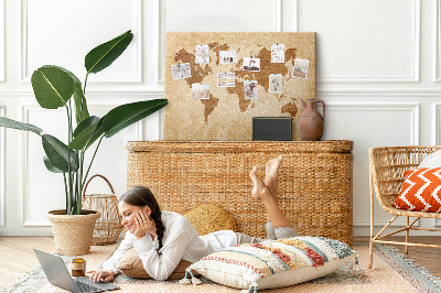 Quadro em cortiça Mapa antigo