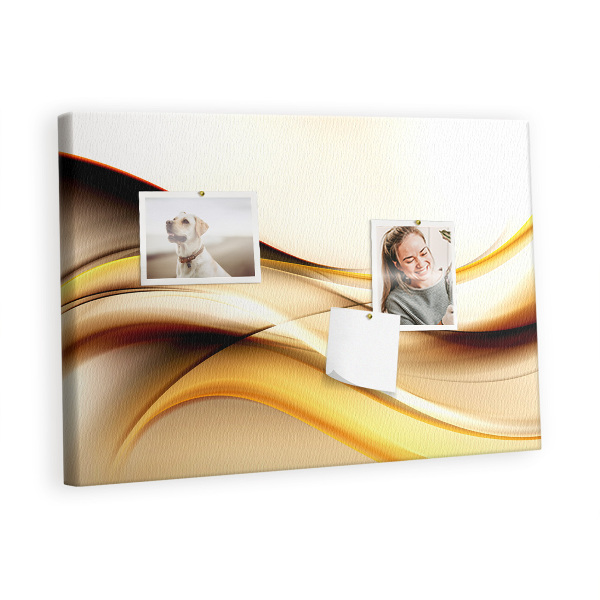 Painel em cortiça Onda abstrata