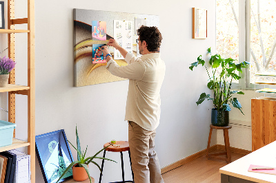 Painel em cortiça Onda abstrata