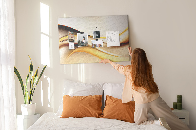 Painel em cortiça Onda abstrata