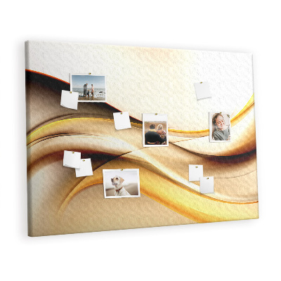 Painel em cortiça Onda abstrata