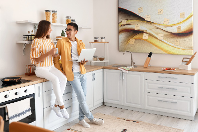 Painel em cortiça Onda abstrata