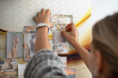 Painel em cortiça Onda abstrata