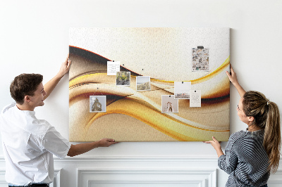 Painel em cortiça Onda abstrata