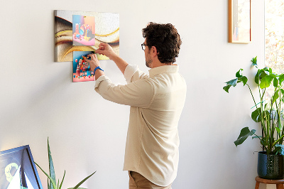 Painel em cortiça Onda abstrata