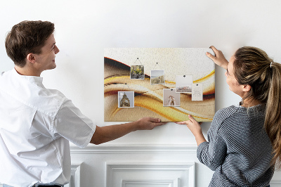 Painel em cortiça Onda abstrata